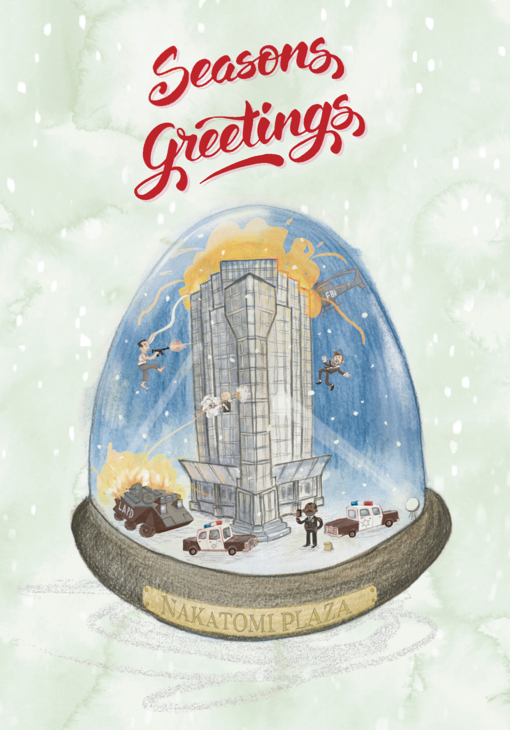 Photograph of Season's Greetings - Die Hard Christmas card