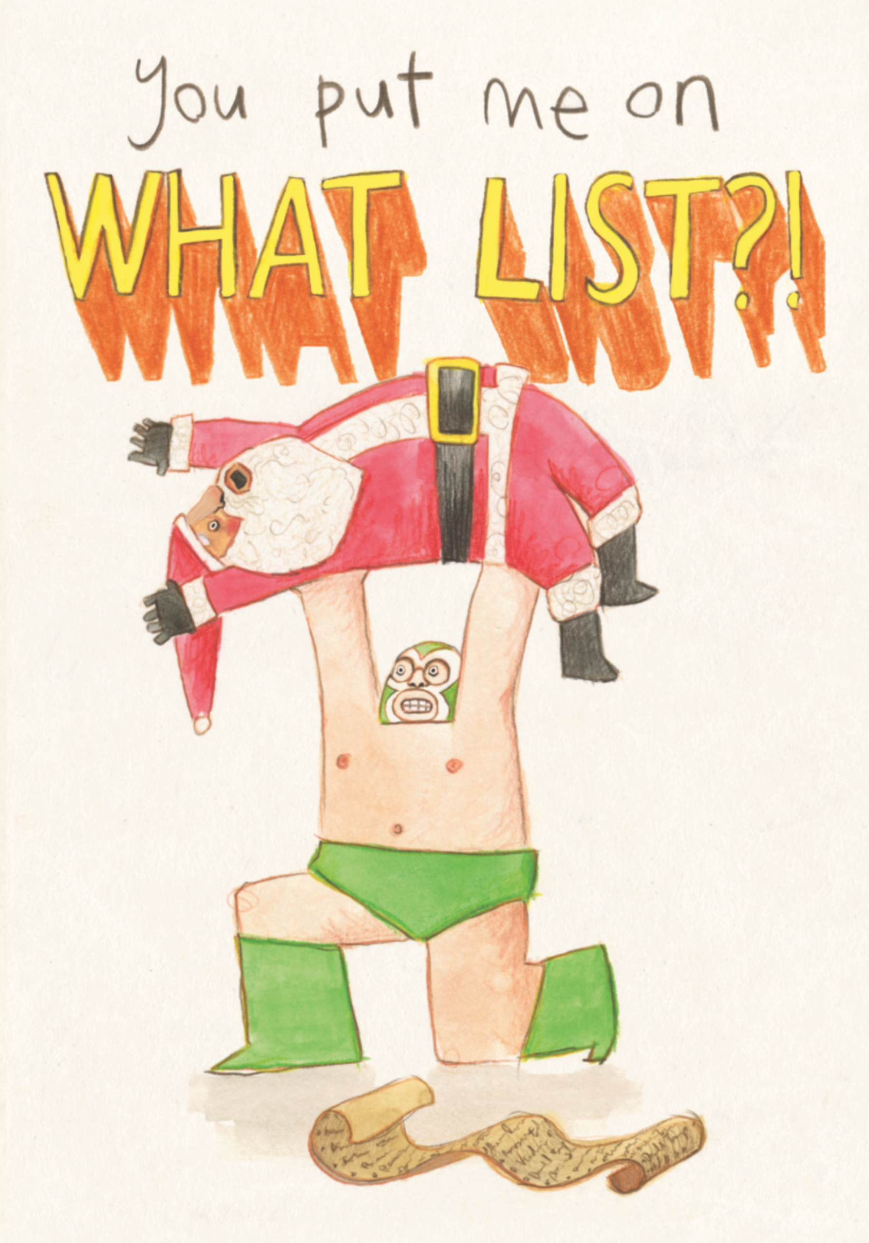 Photograph of Naughty List - Christmas Card