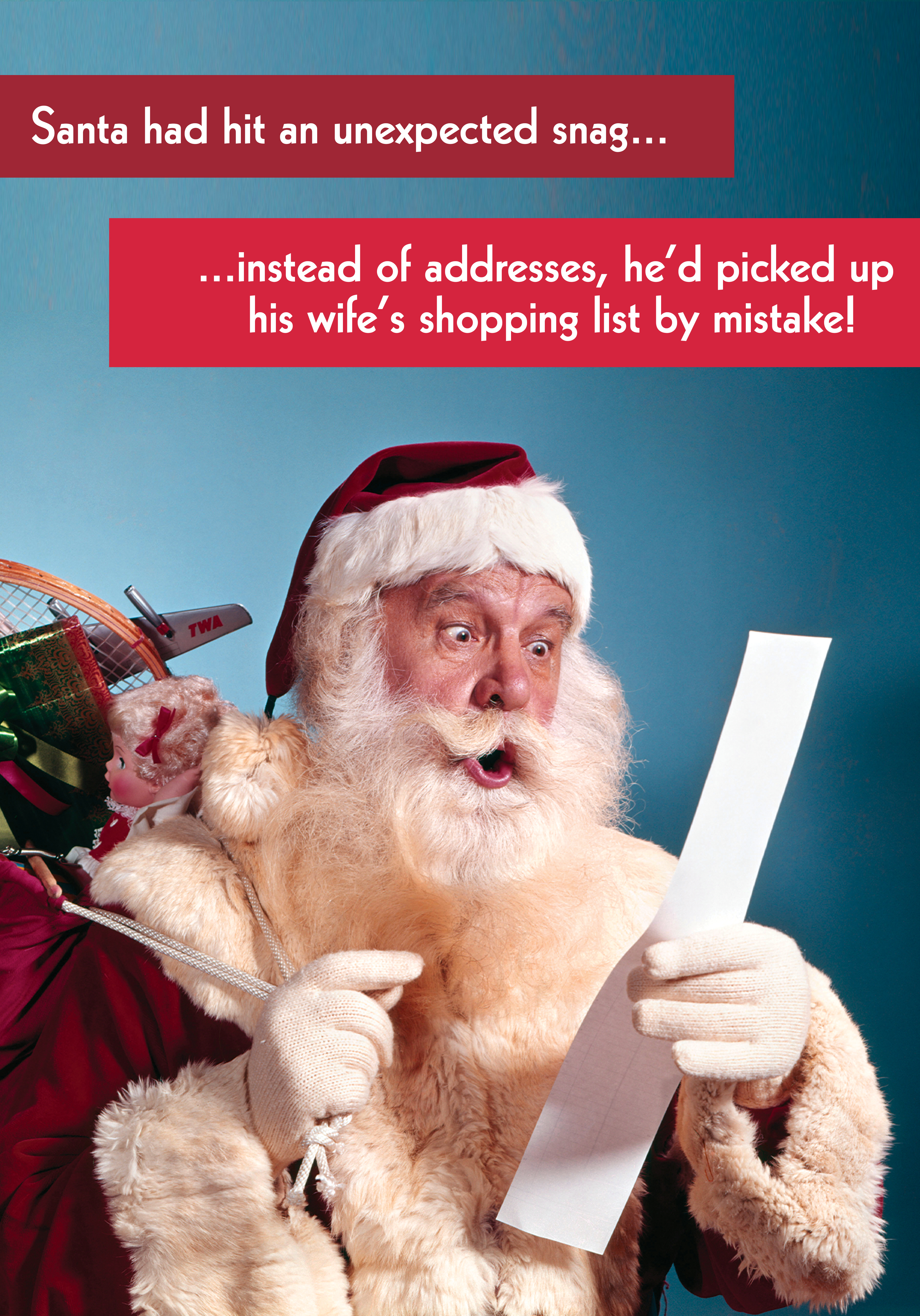 Photograph of Santa Had Hit an Unexpected Snag...