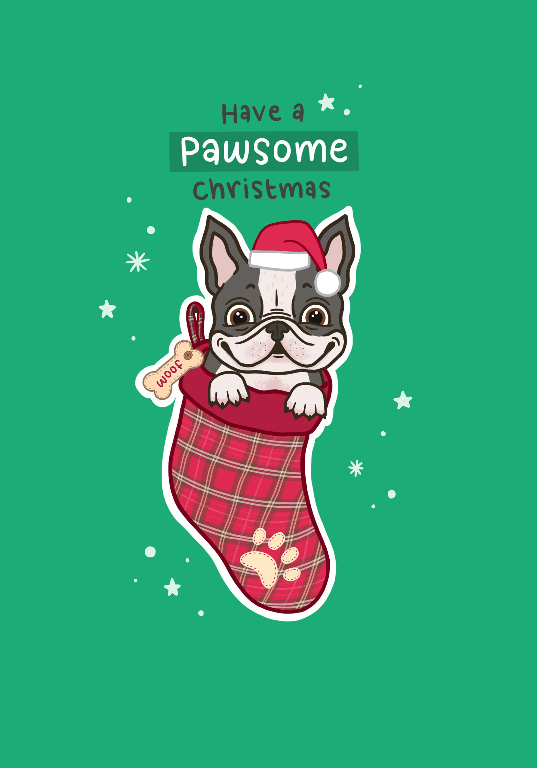 Photograph of Pawsome Christmas - Frenchie