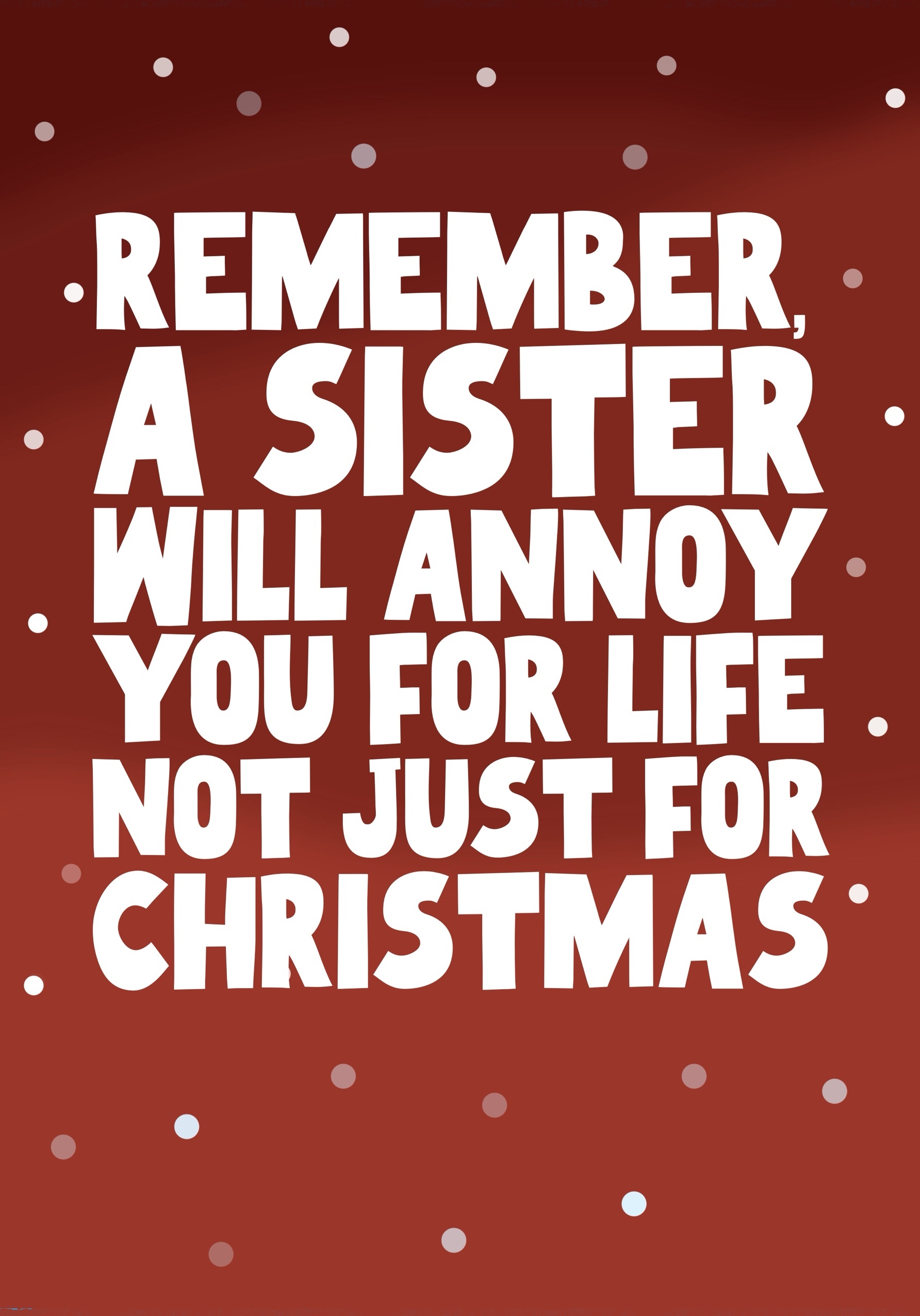 Photograph of Sister Christmas