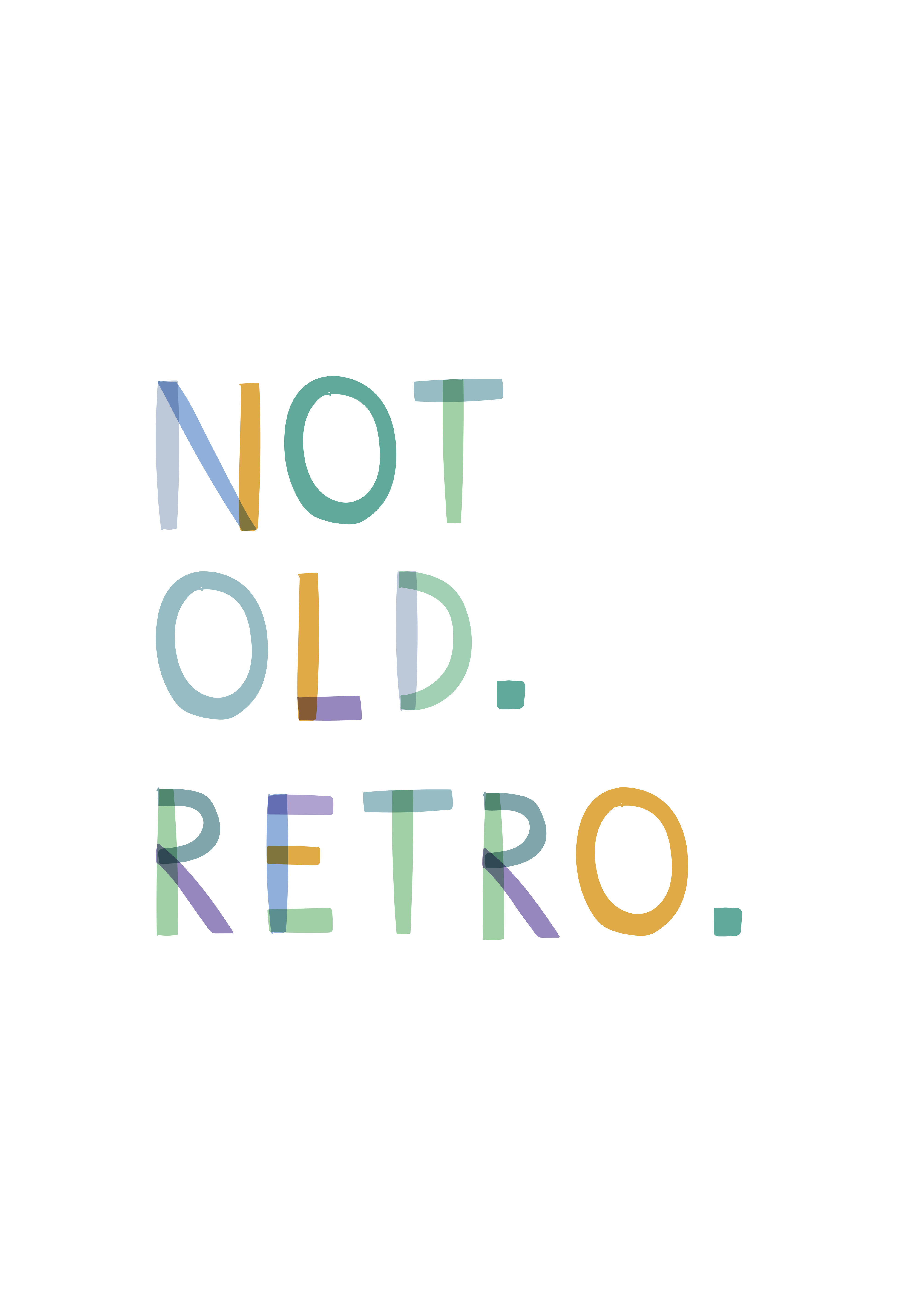 Photograph of Not Old. Retro. Birthday Card