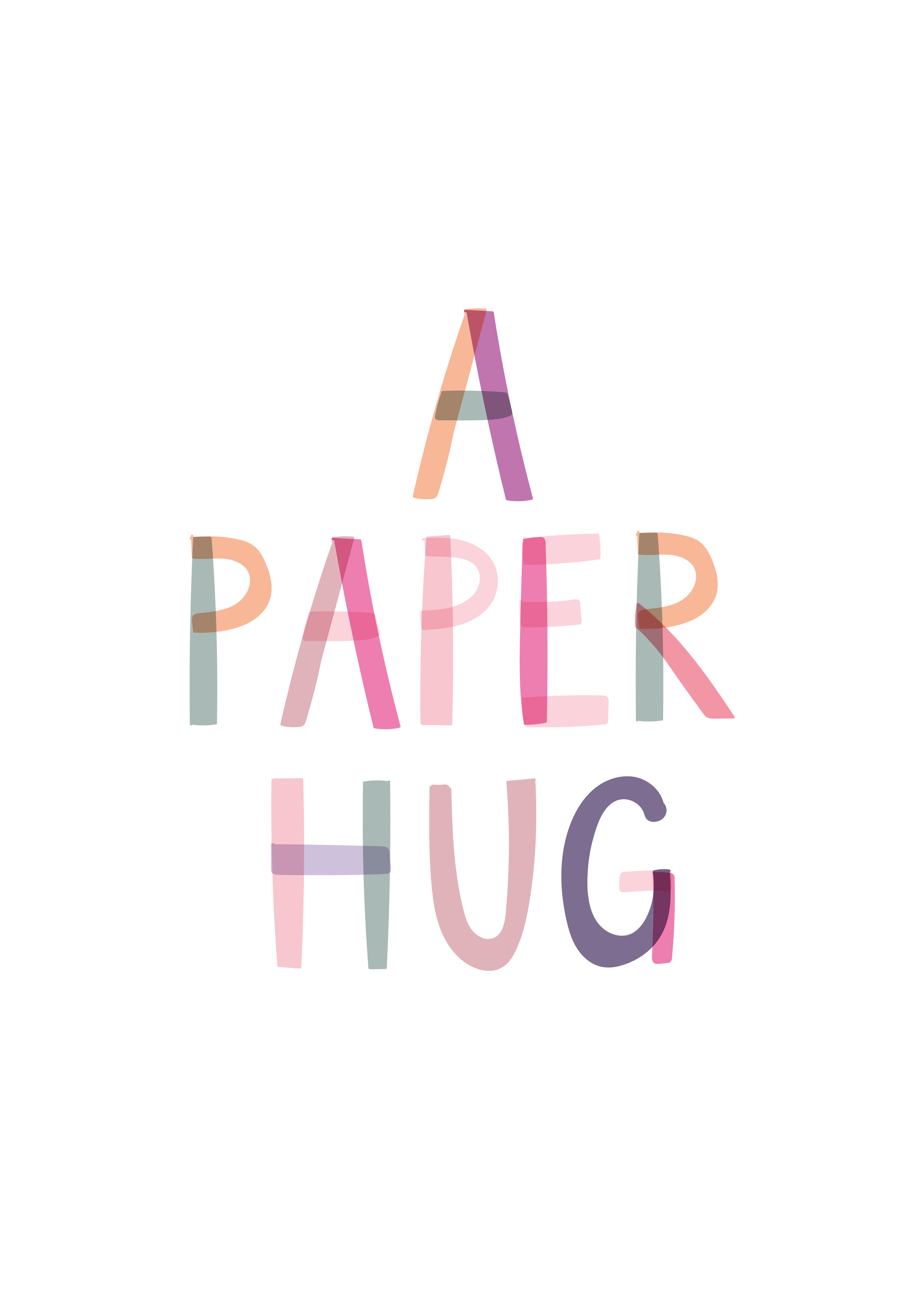 Photograph of A Paper Hug Card