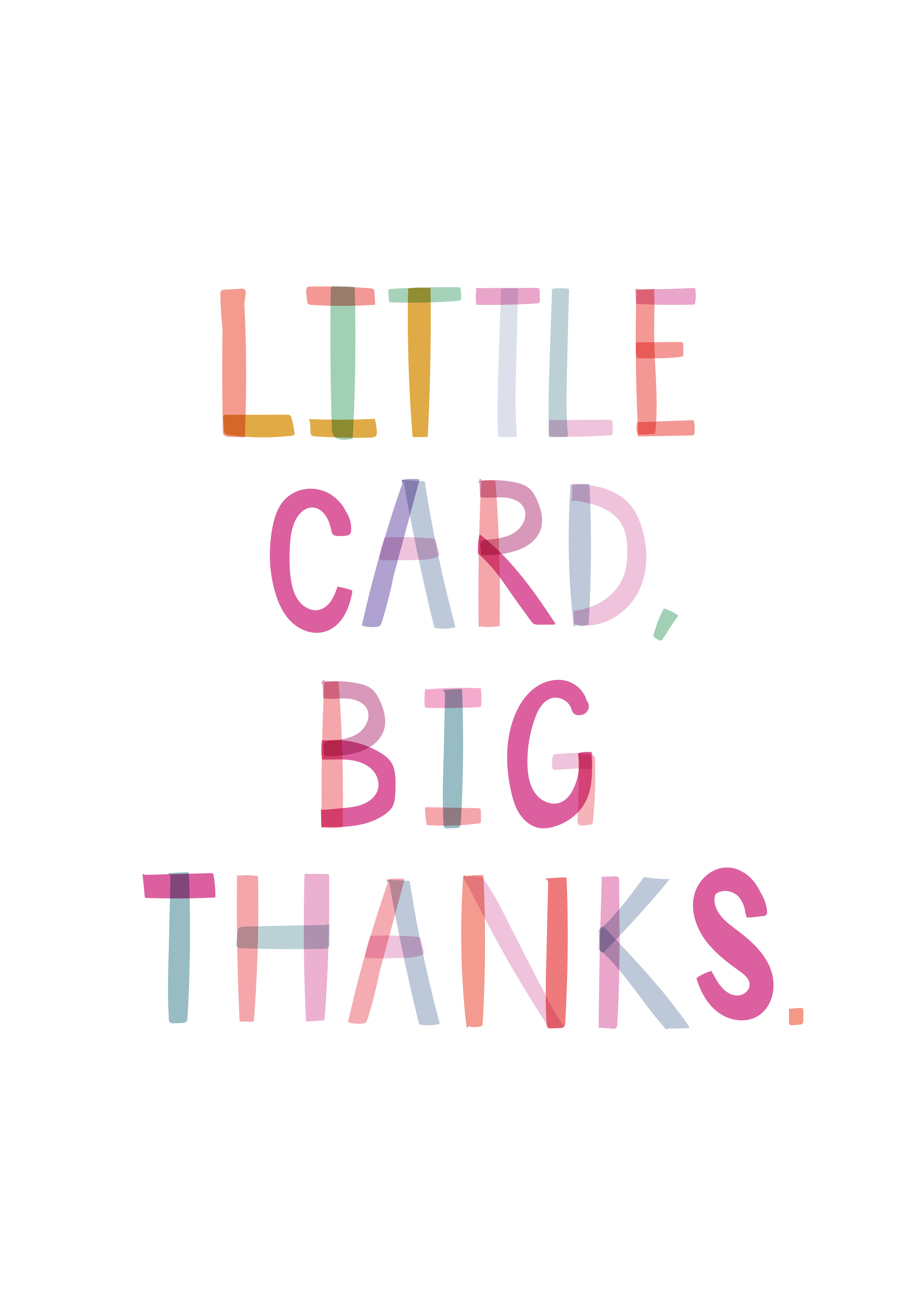 Photograph of Little Card Big Thanks