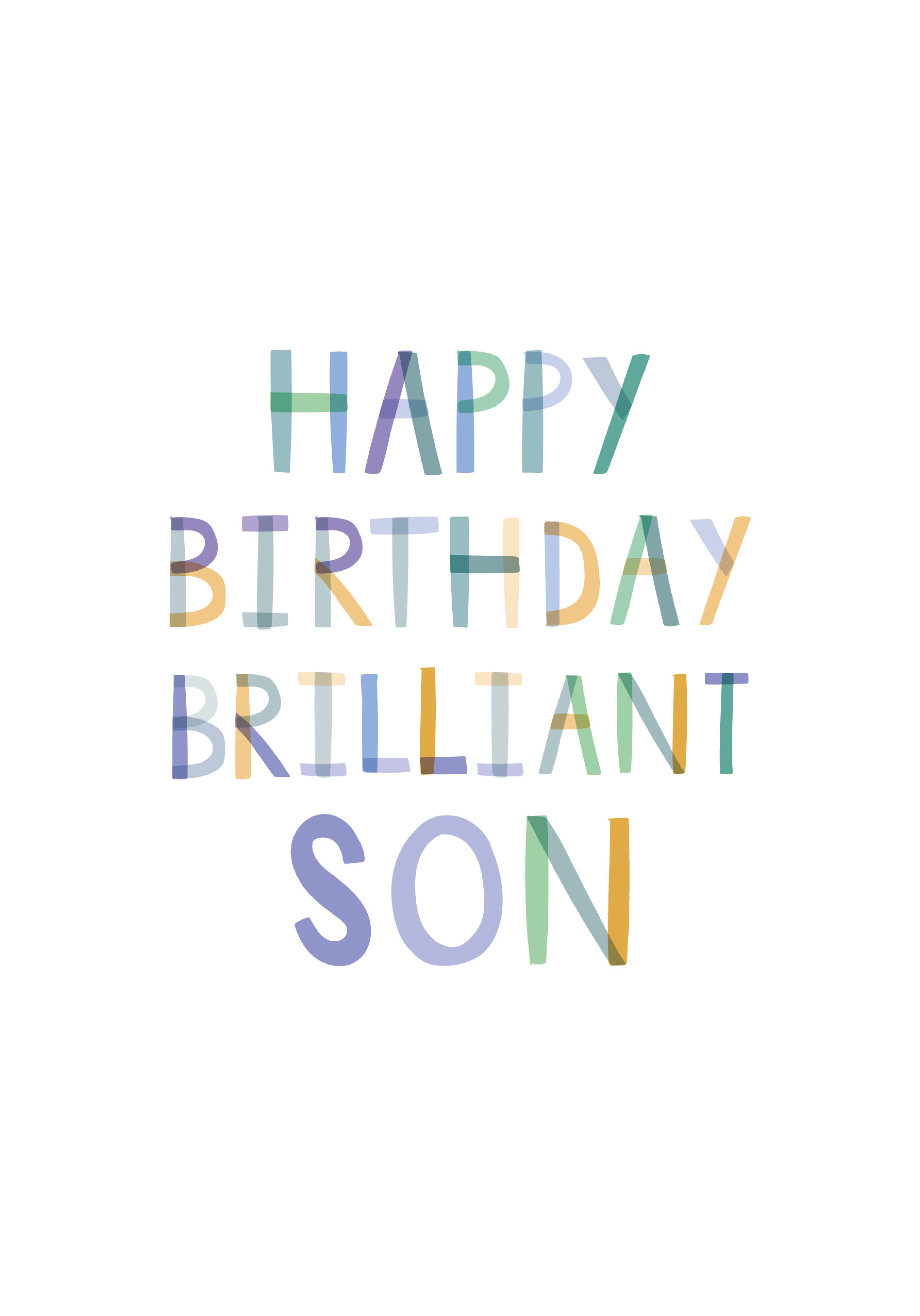 Photograph of Happy Birthday Brilliant Son