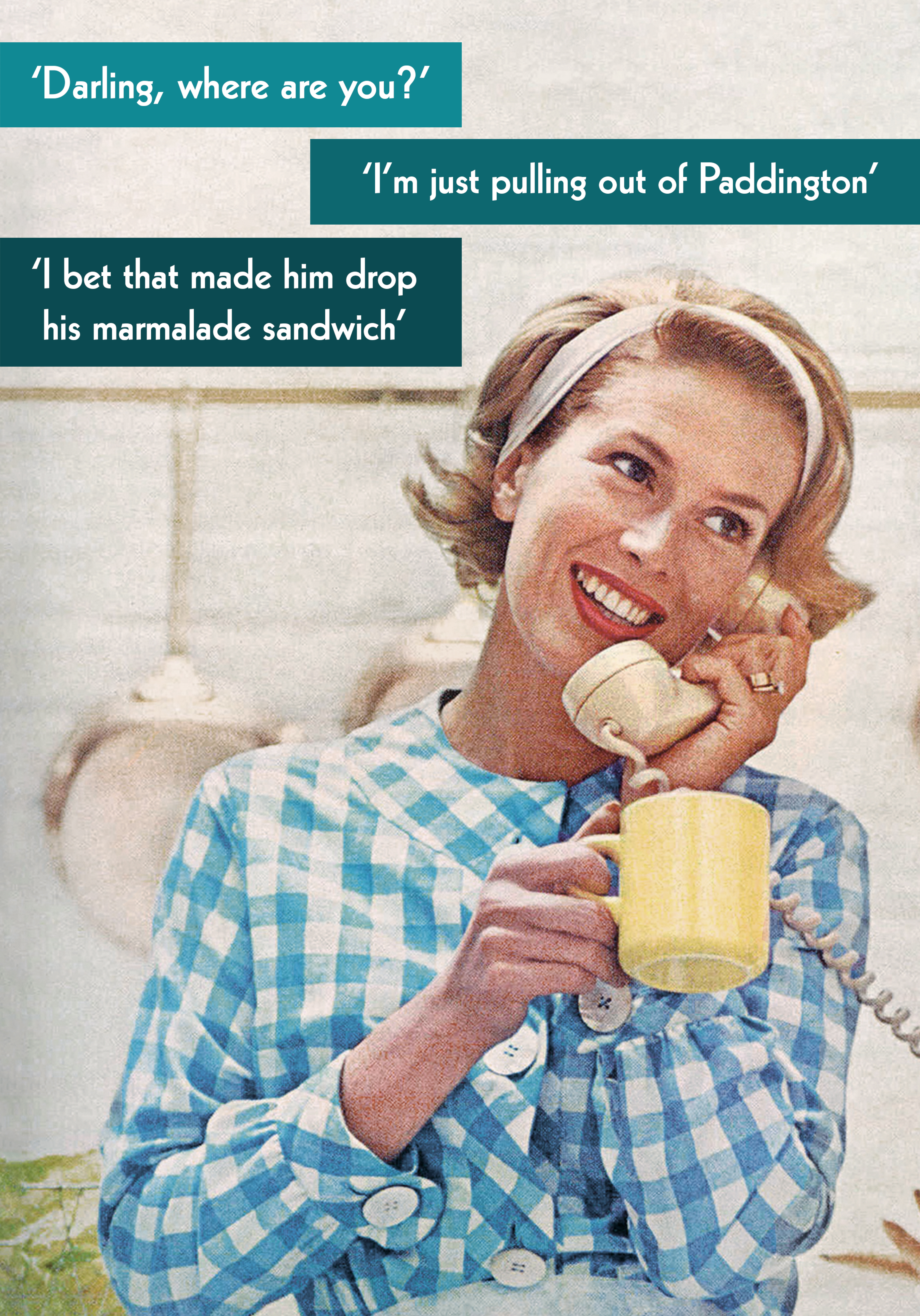 Photograph of Cheeky Paddington Card - Marmalade Sandwich