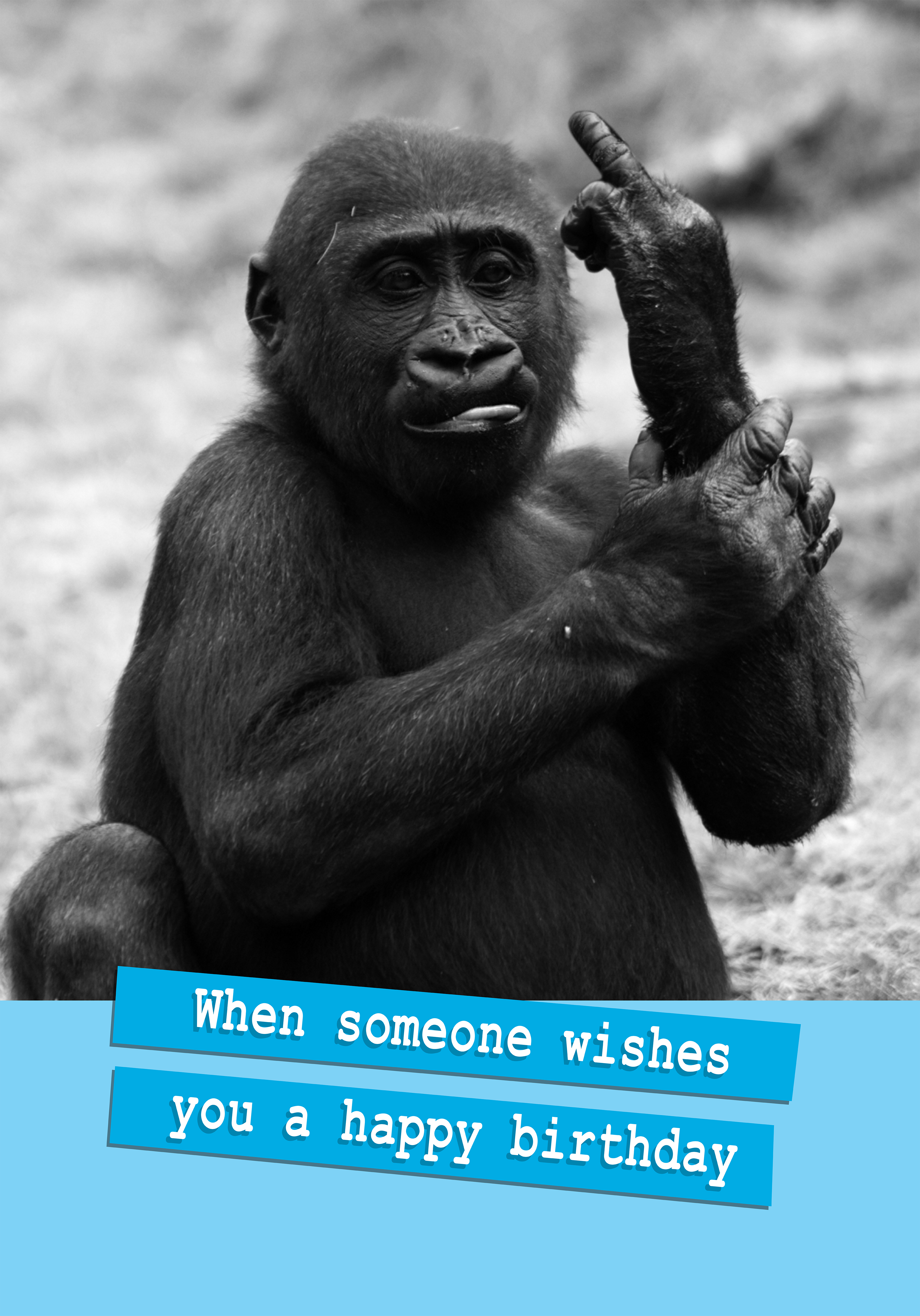 Photograph of Cheeky Monkey Birthday Card