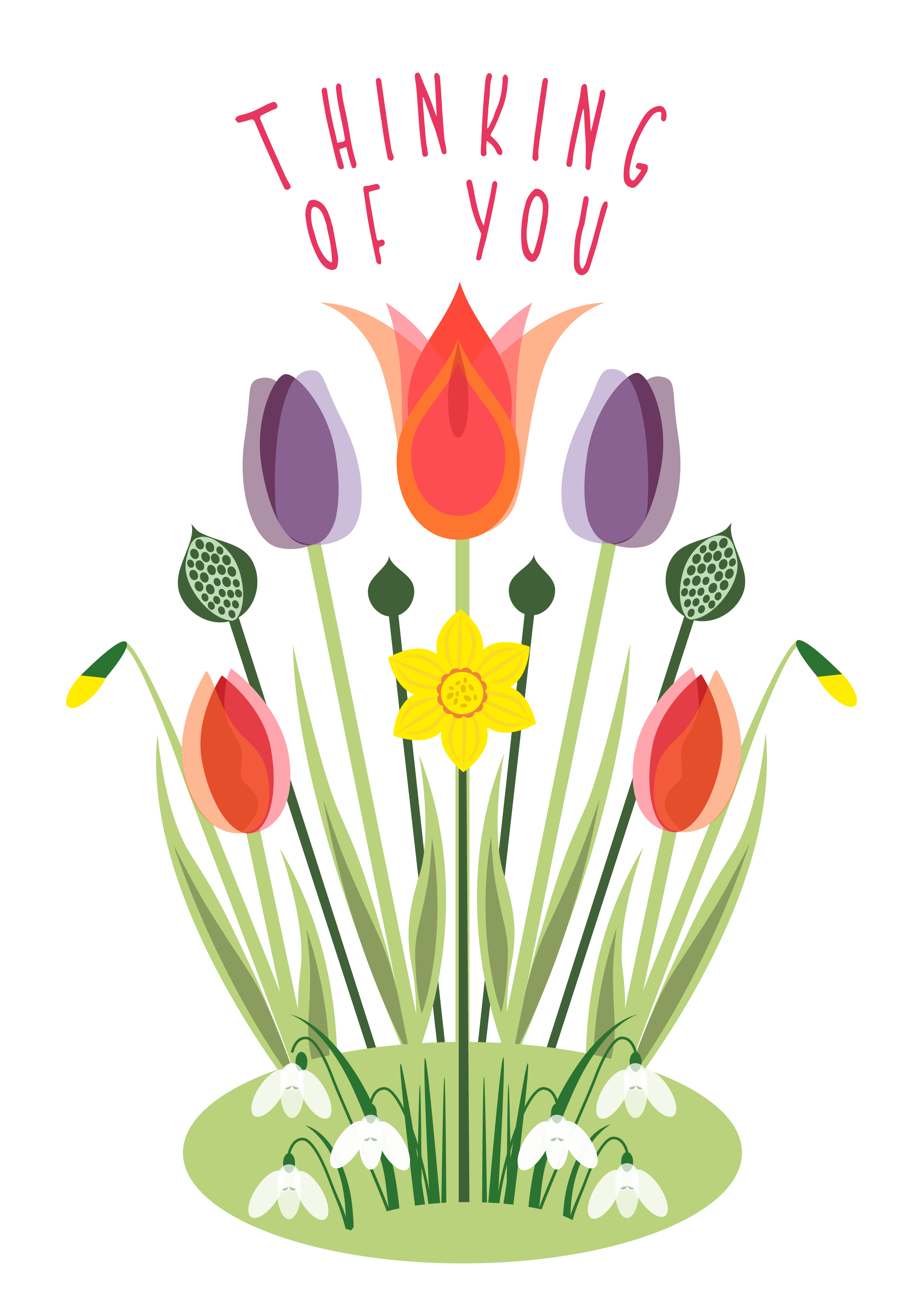 Photograph of Thinking of you Spring Flowers