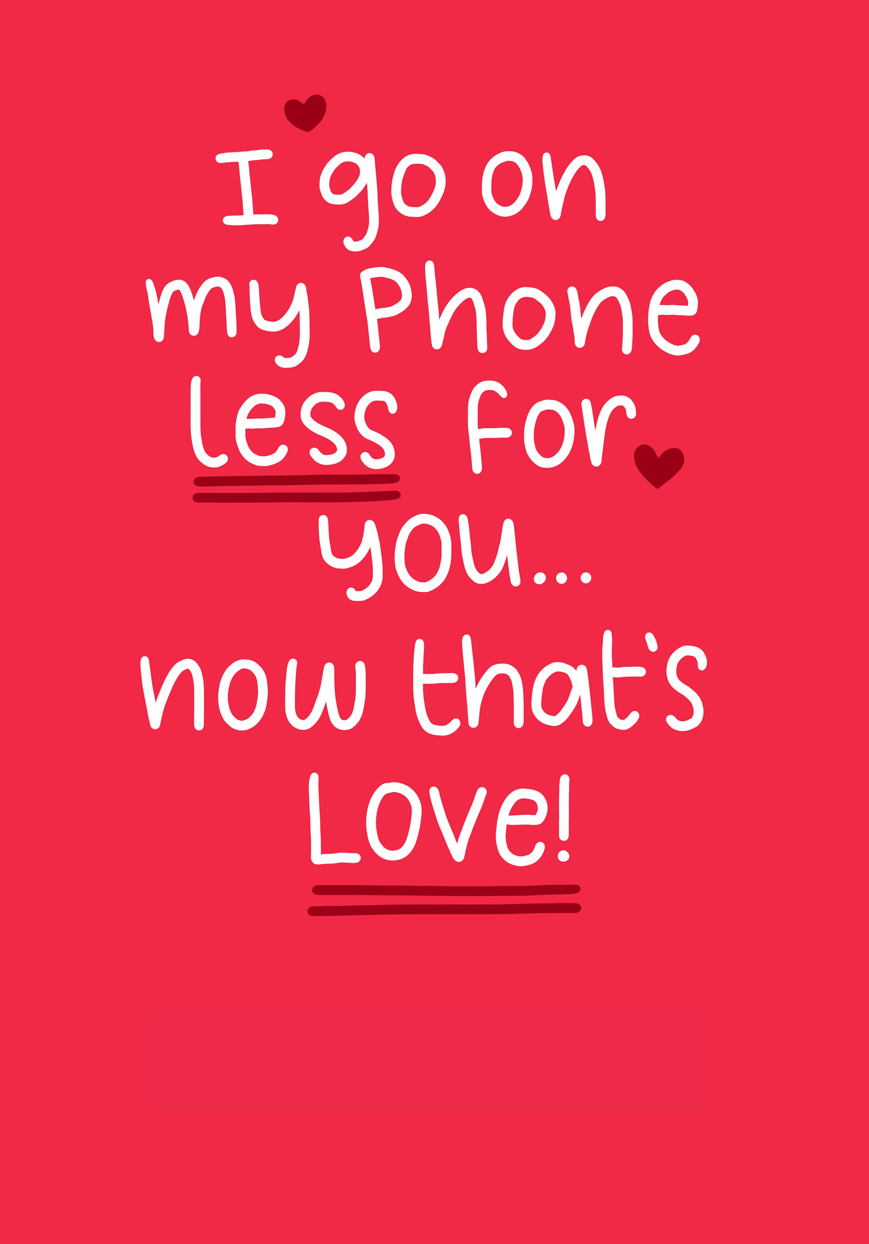 Photograph of I go on my phone less