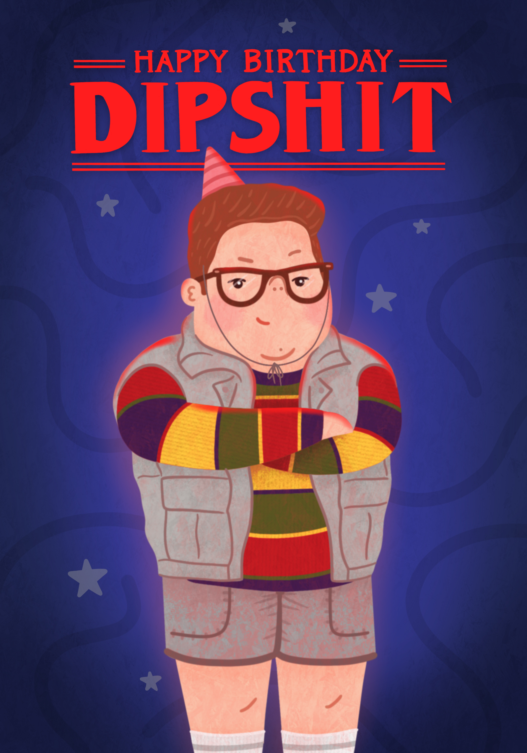 Photograph of Stranger Things Dipshit Derek