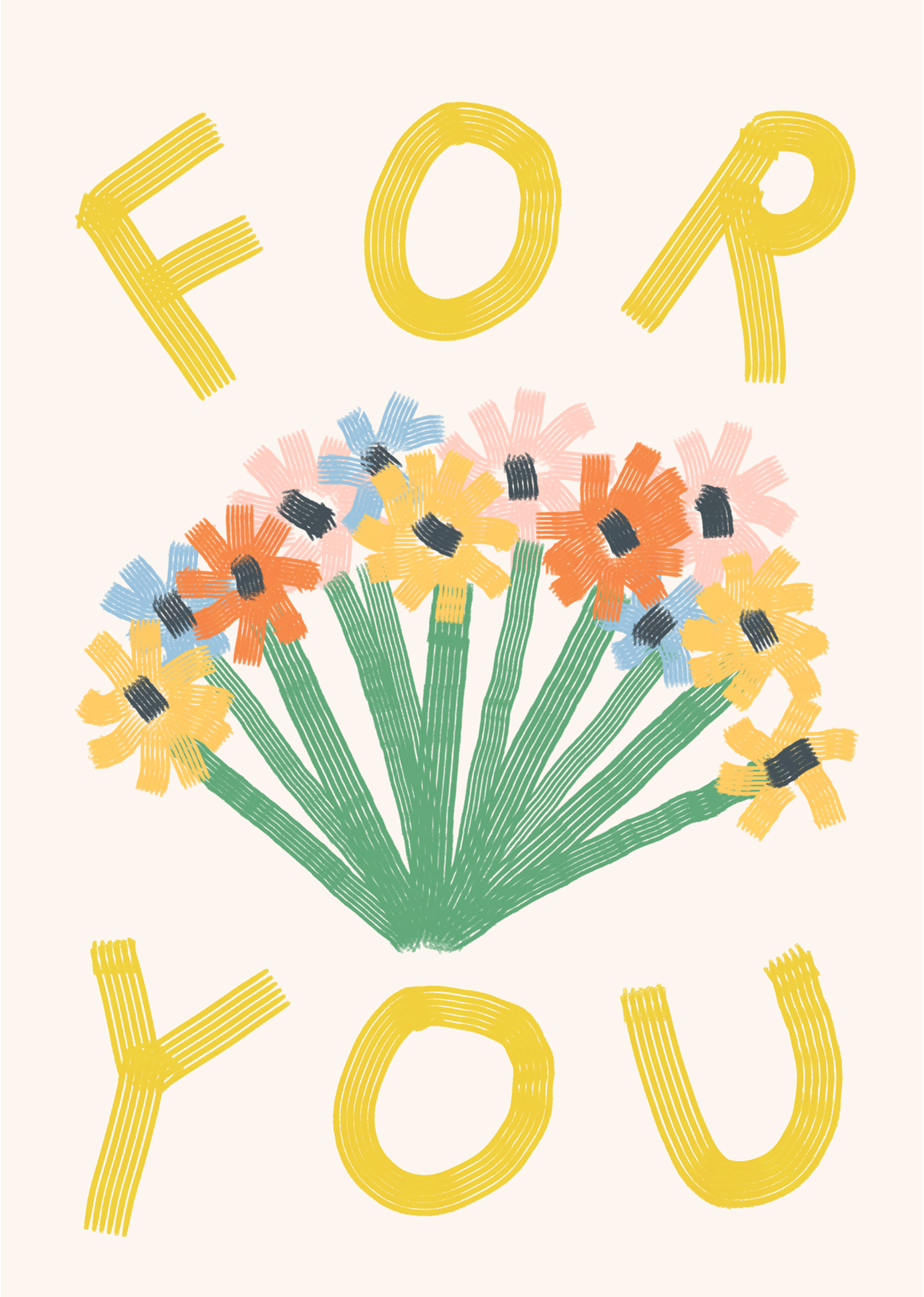 Photograph of Bouquet of Flowers For You
