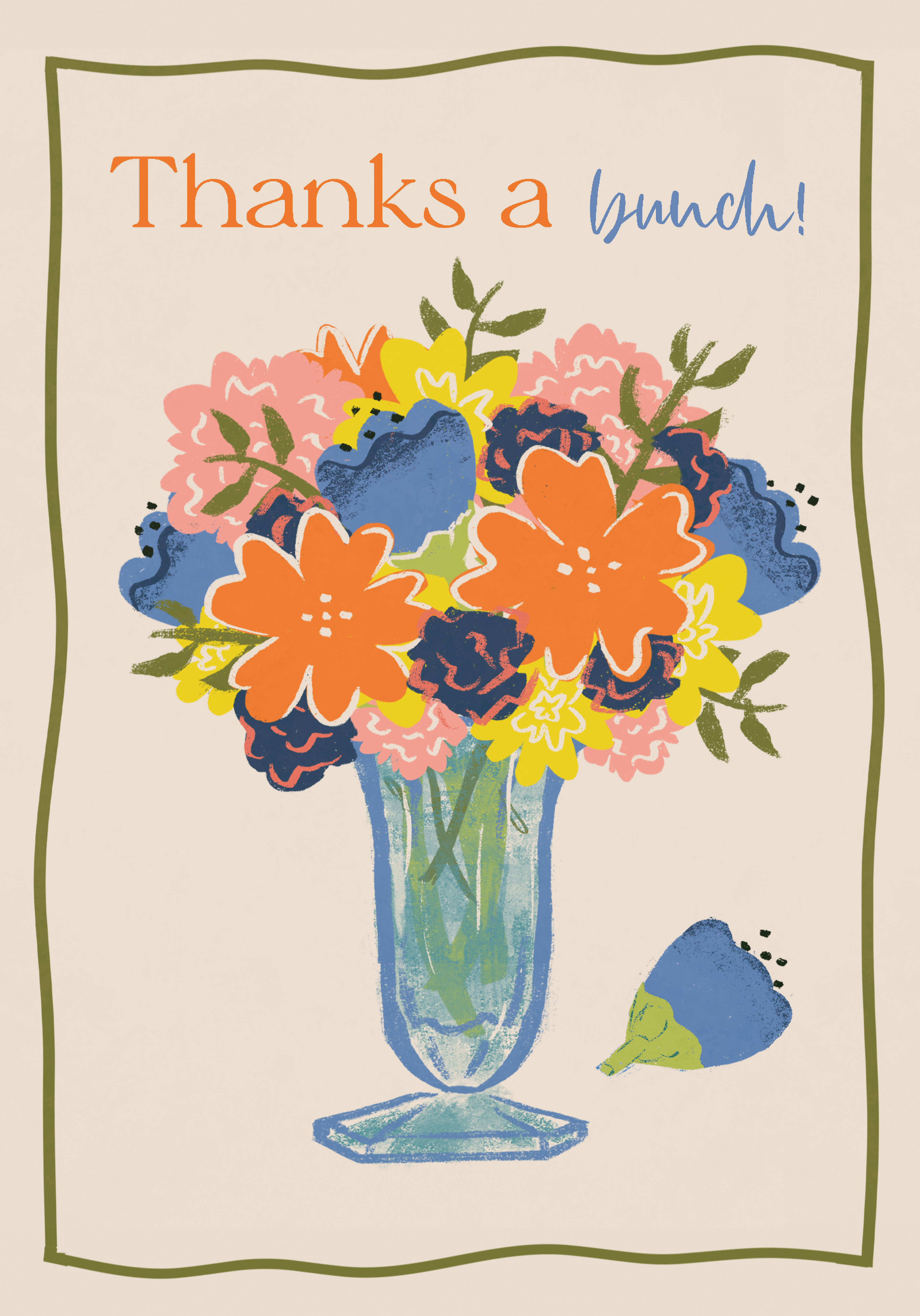 Photograph of Thanks A Bunch Card