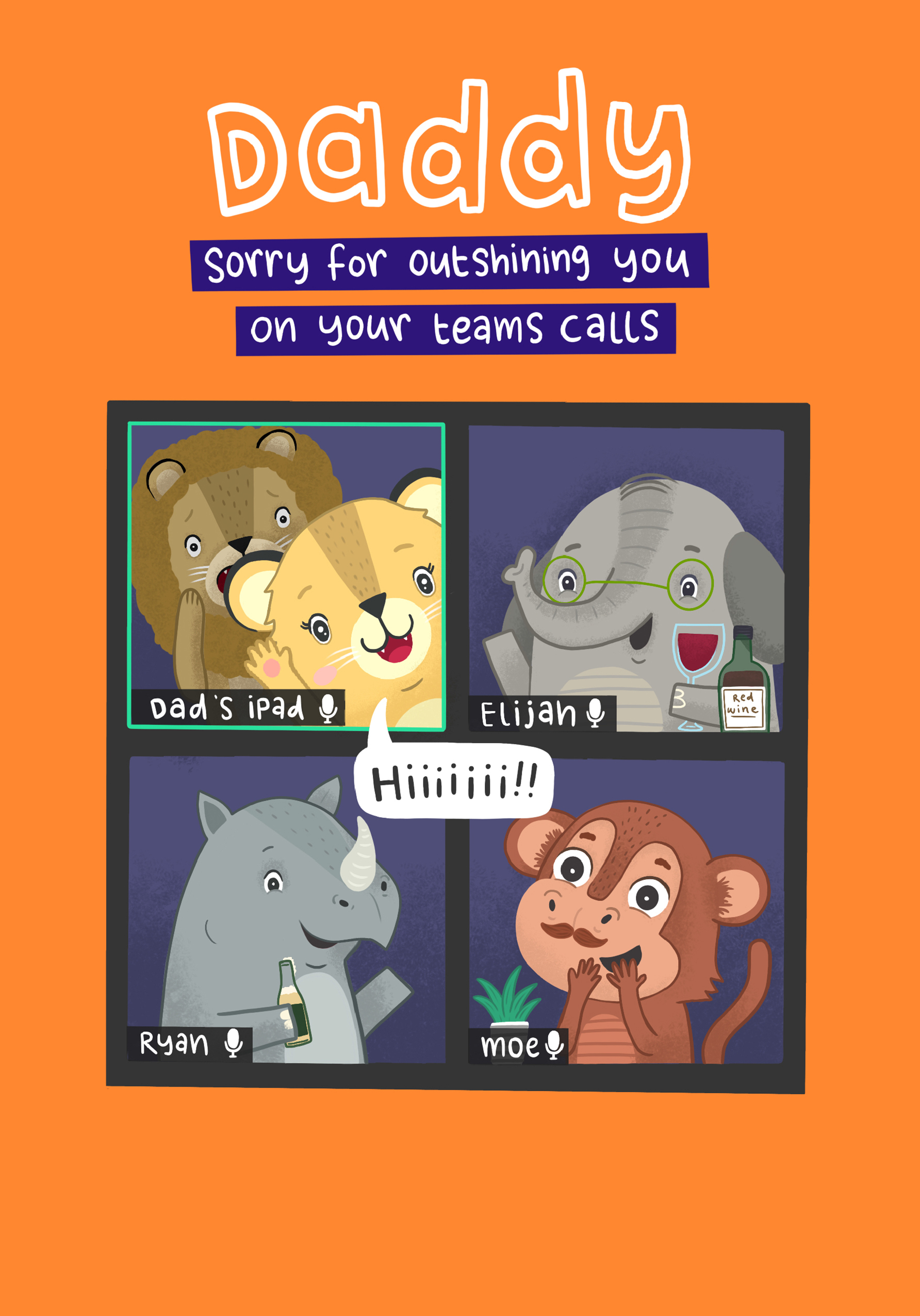 Photograph of Dad Teams calls