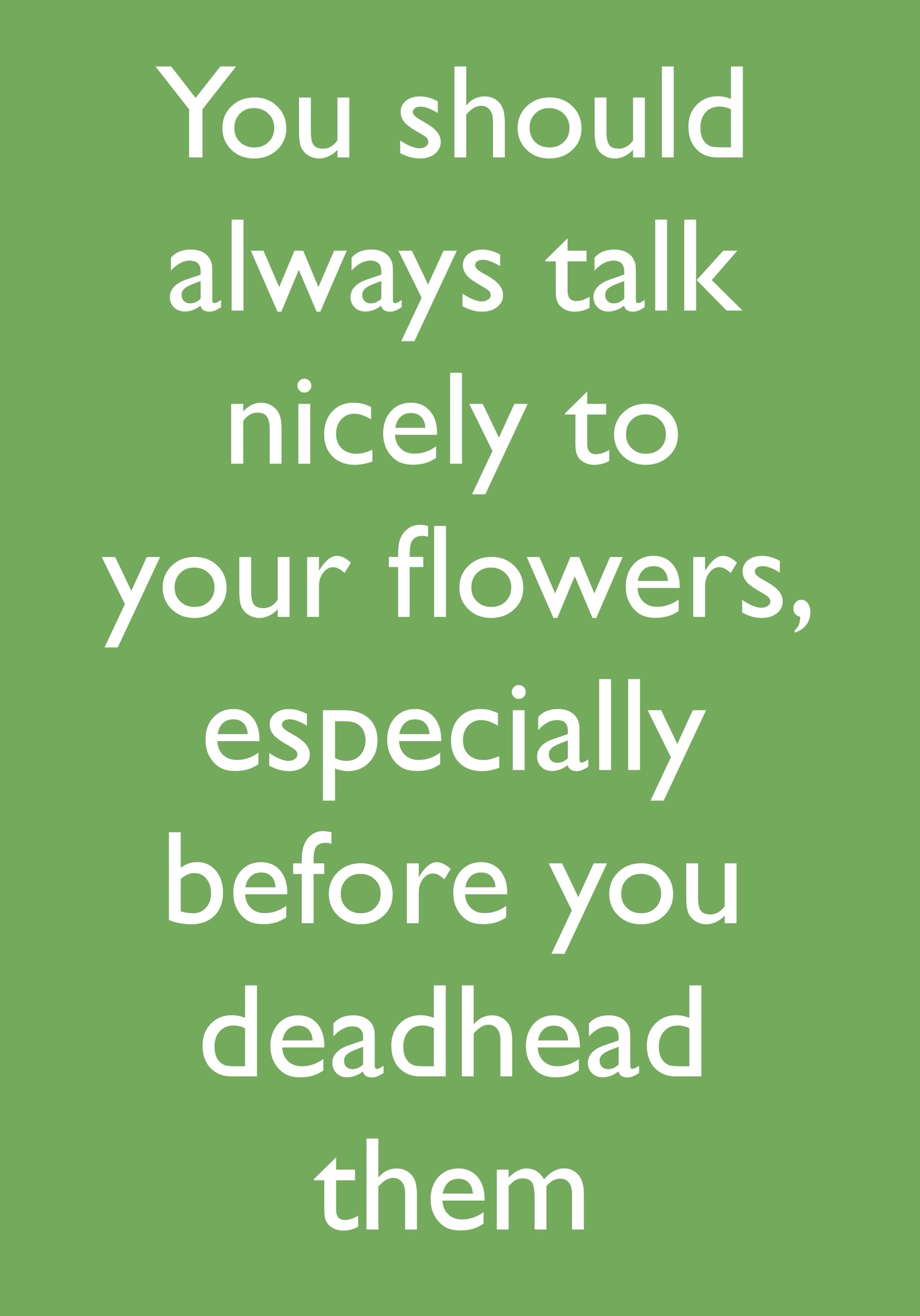 Photograph of Deadheading