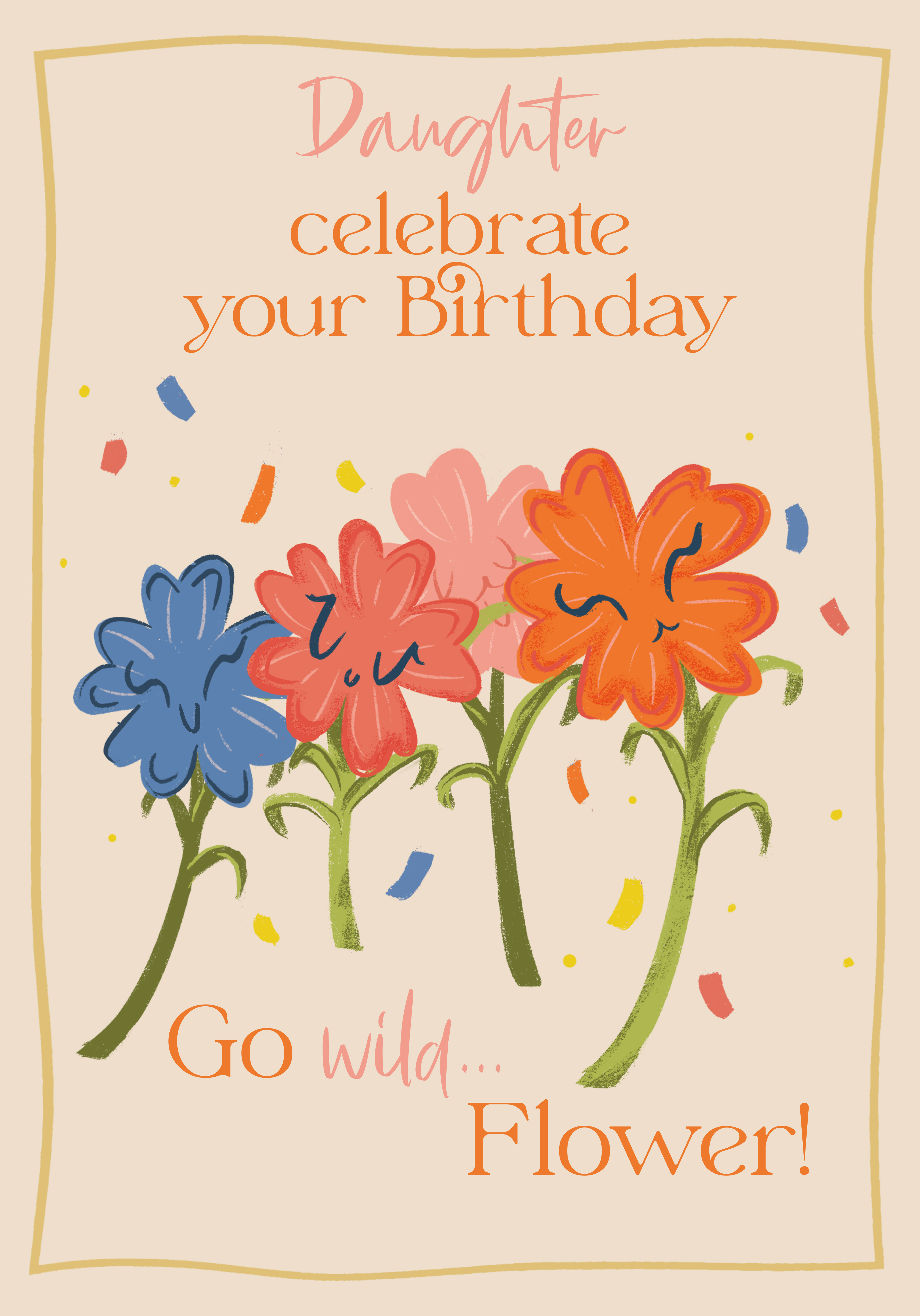 Photograph of Daughter Birthday Wild Flower