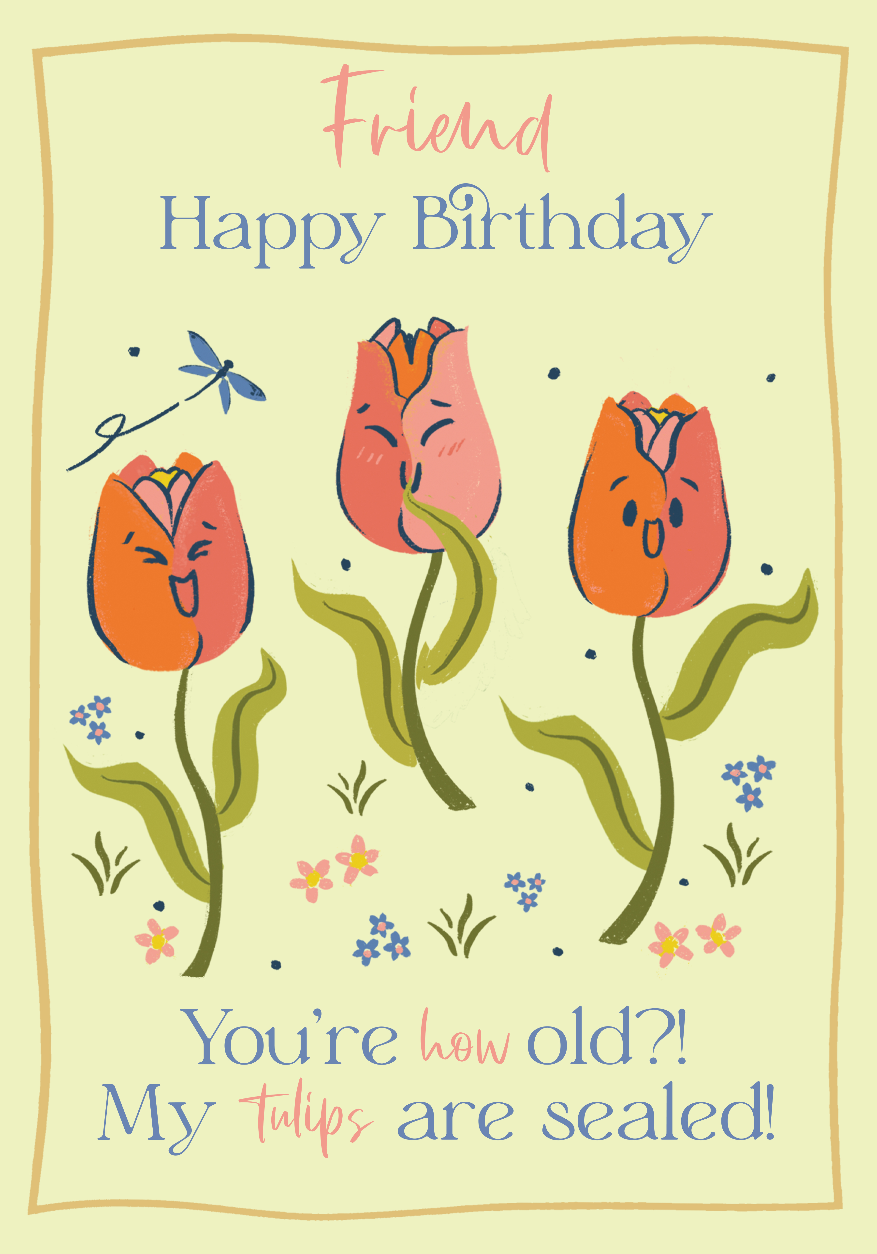 Photograph of Friend Birthday Tulip Flower