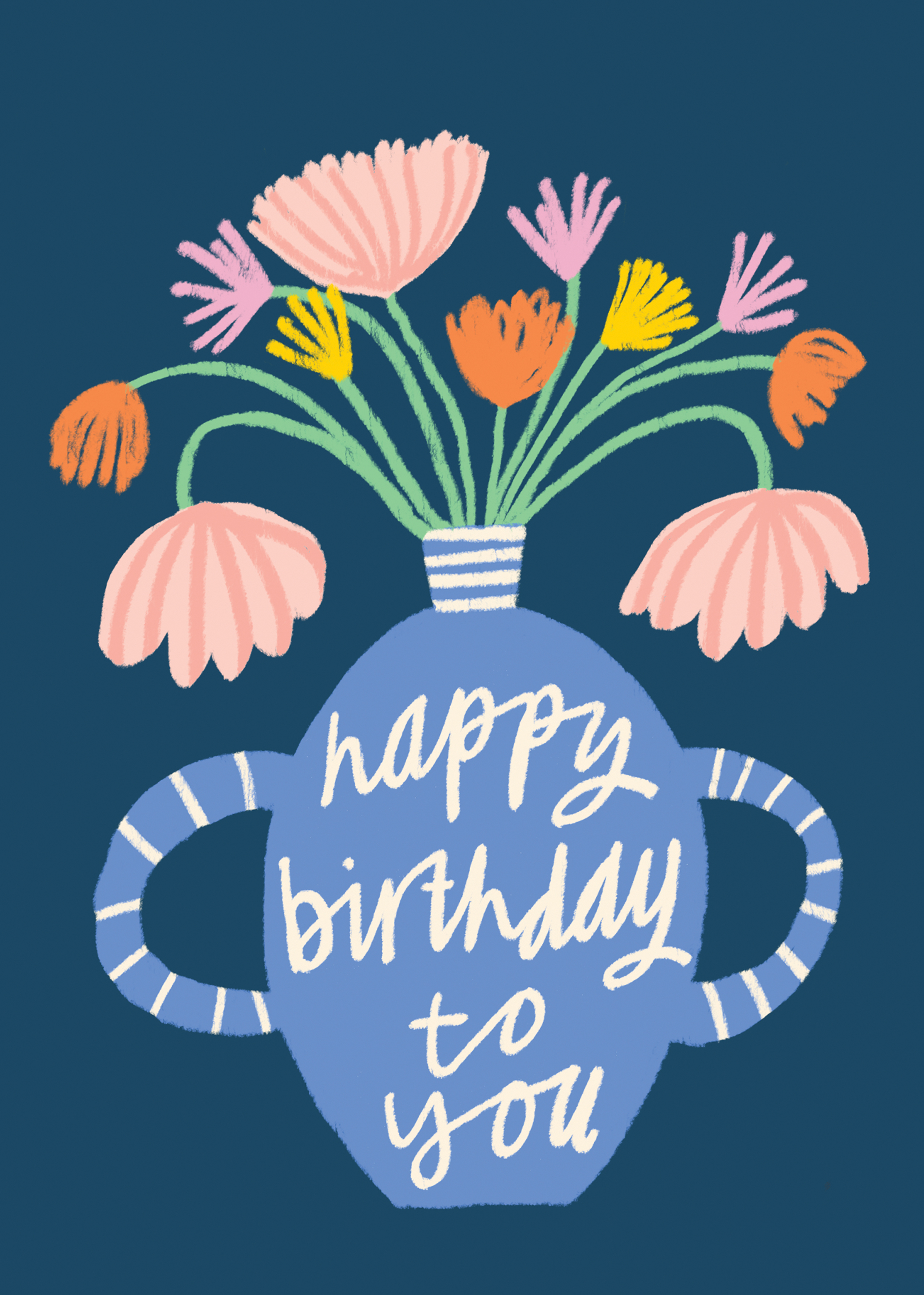Photograph of Birthday Flowers Birthday Card