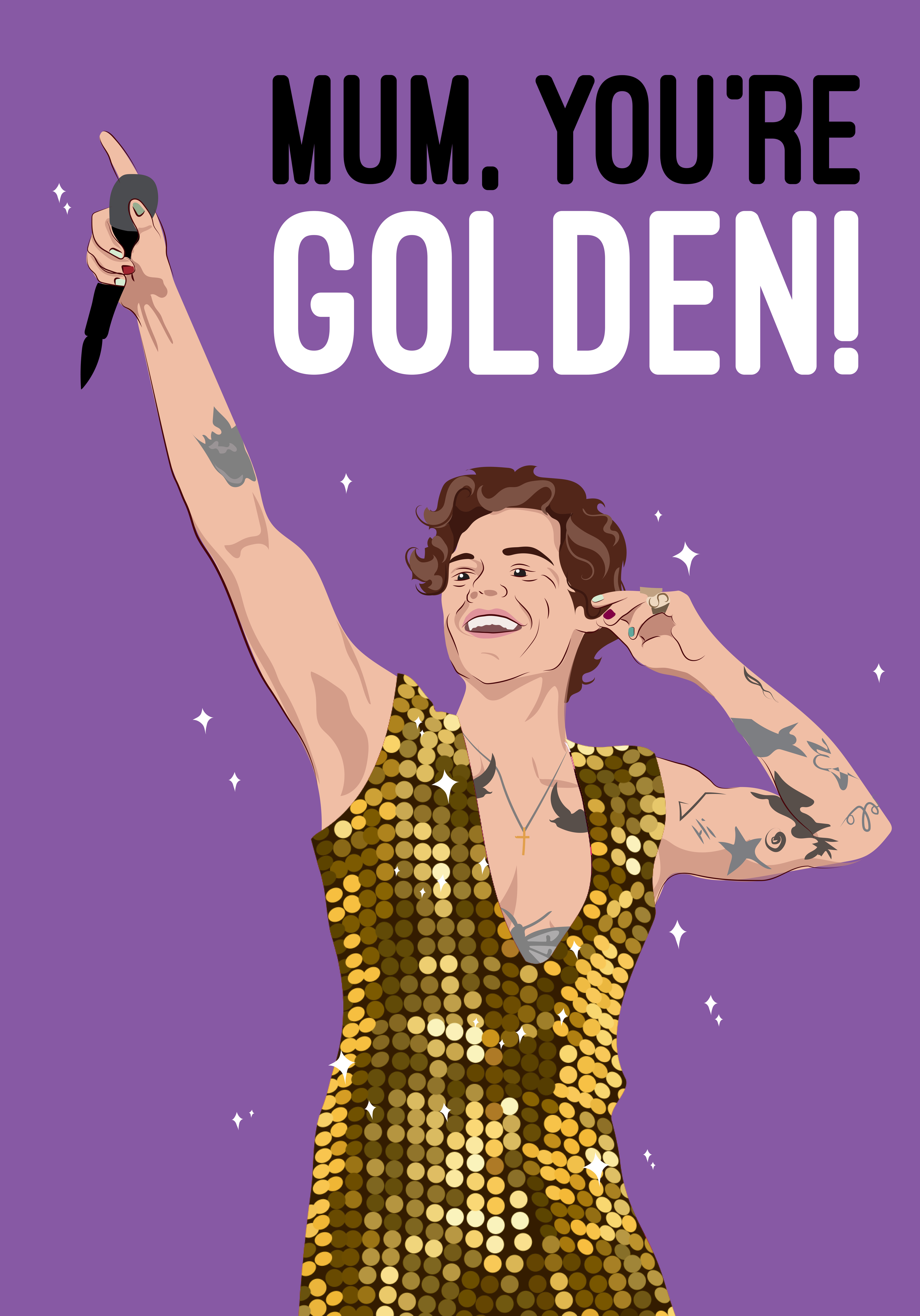 Photograph of Mum Golden Harry Styles Birthday