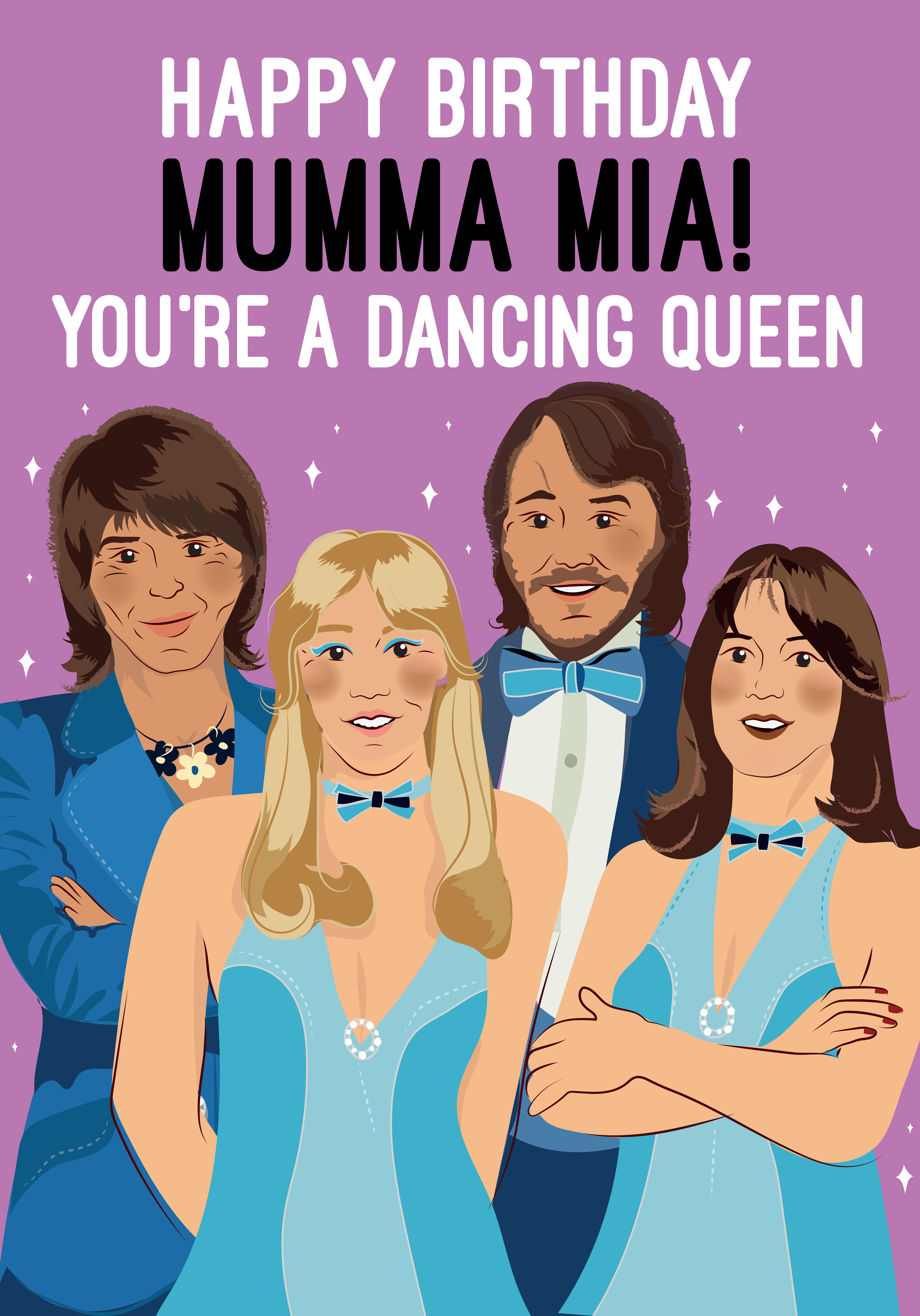 Photograph of Mumma Mia ABBA Birthday card - Dancing Queen