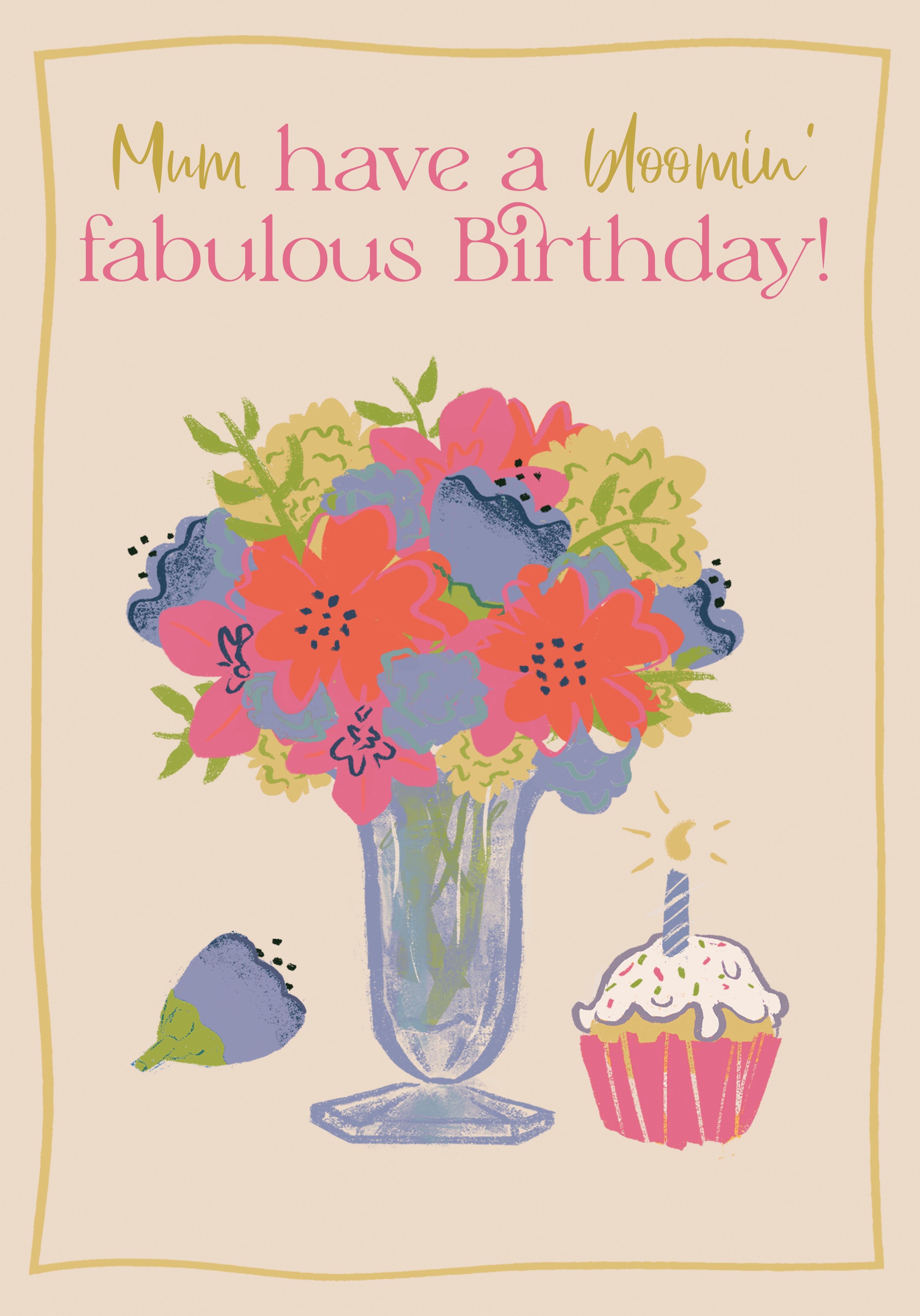 Photograph of Mum Bloomin' Fabulous Birthday Card