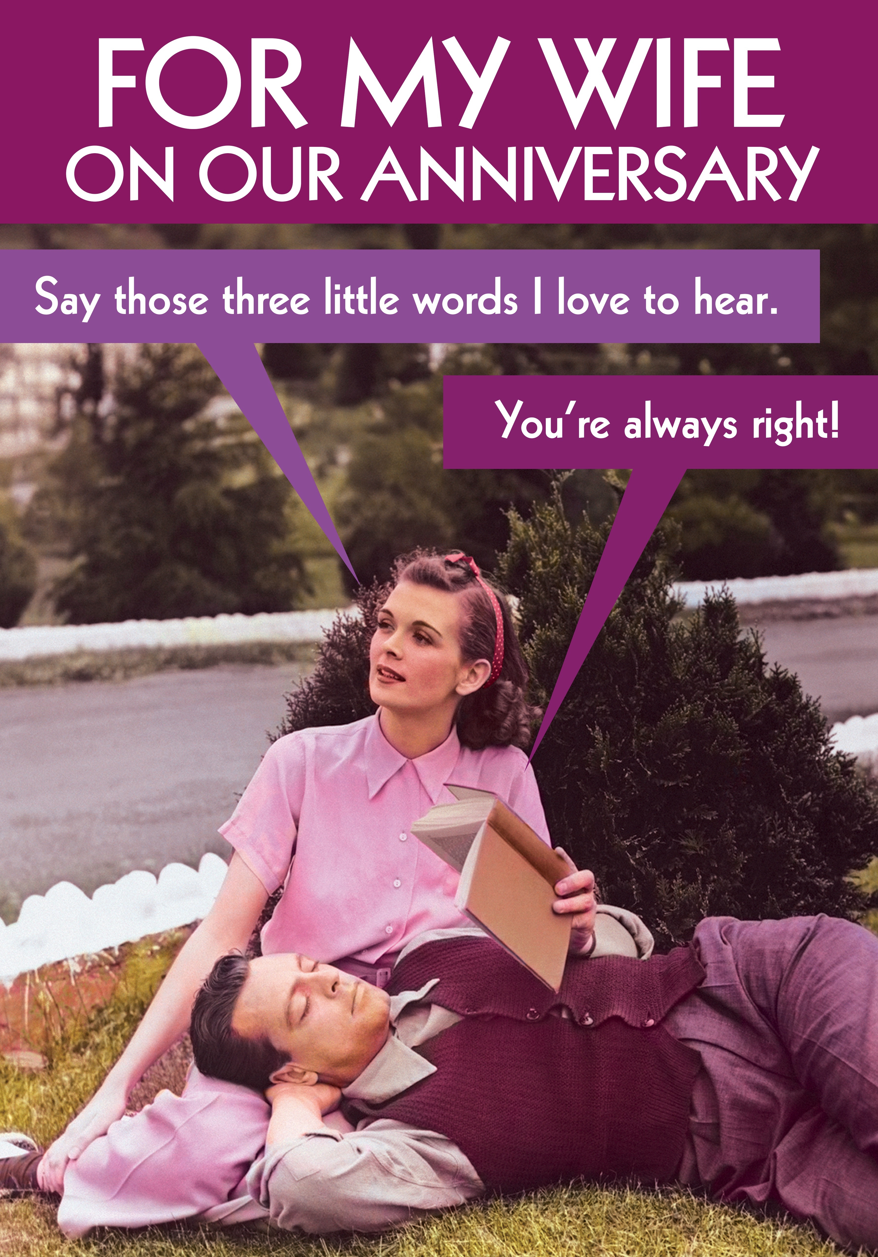Photograph of Wife Retro Anniversary - You're always right!