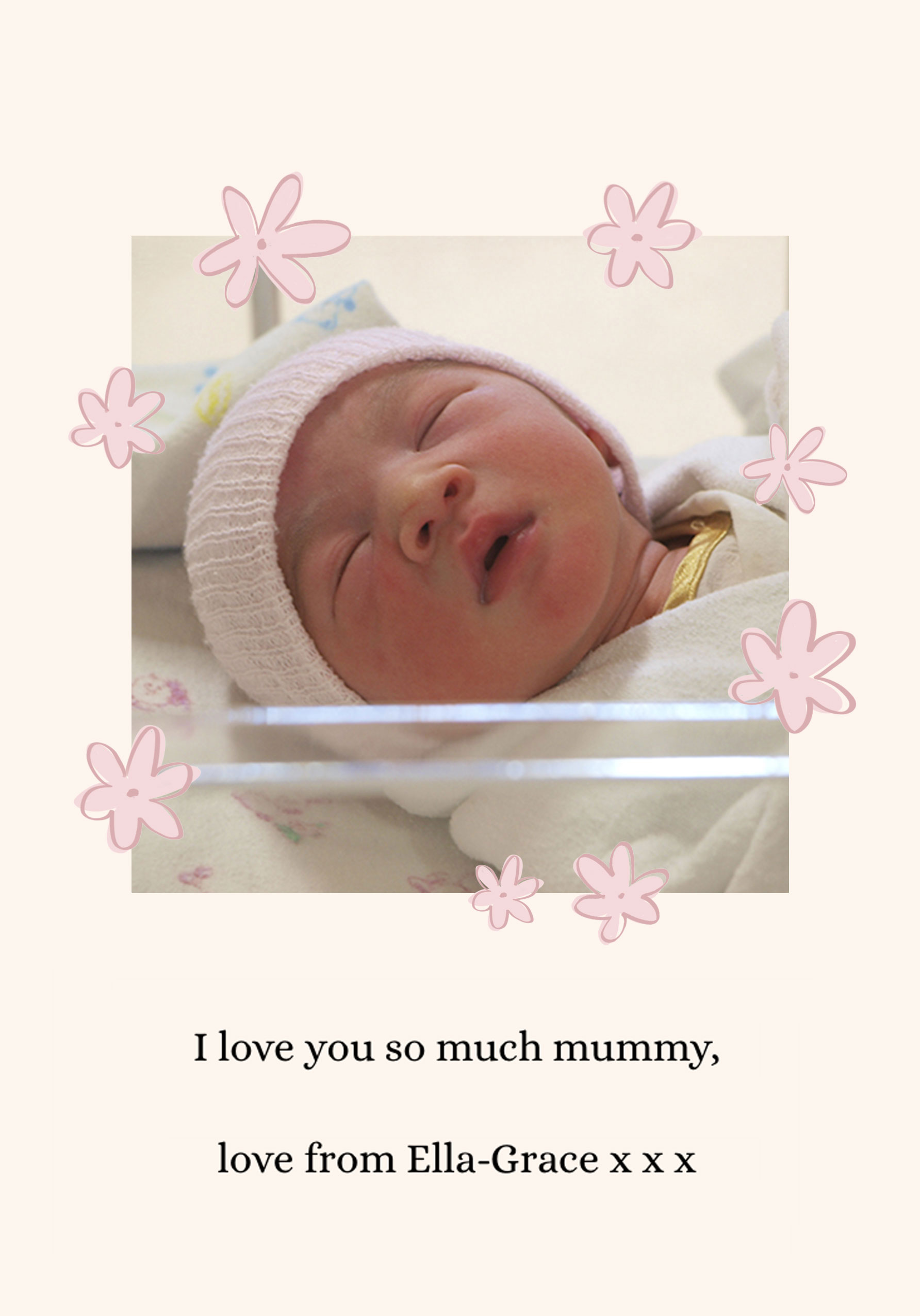 Photograph of Flower Frame Card
