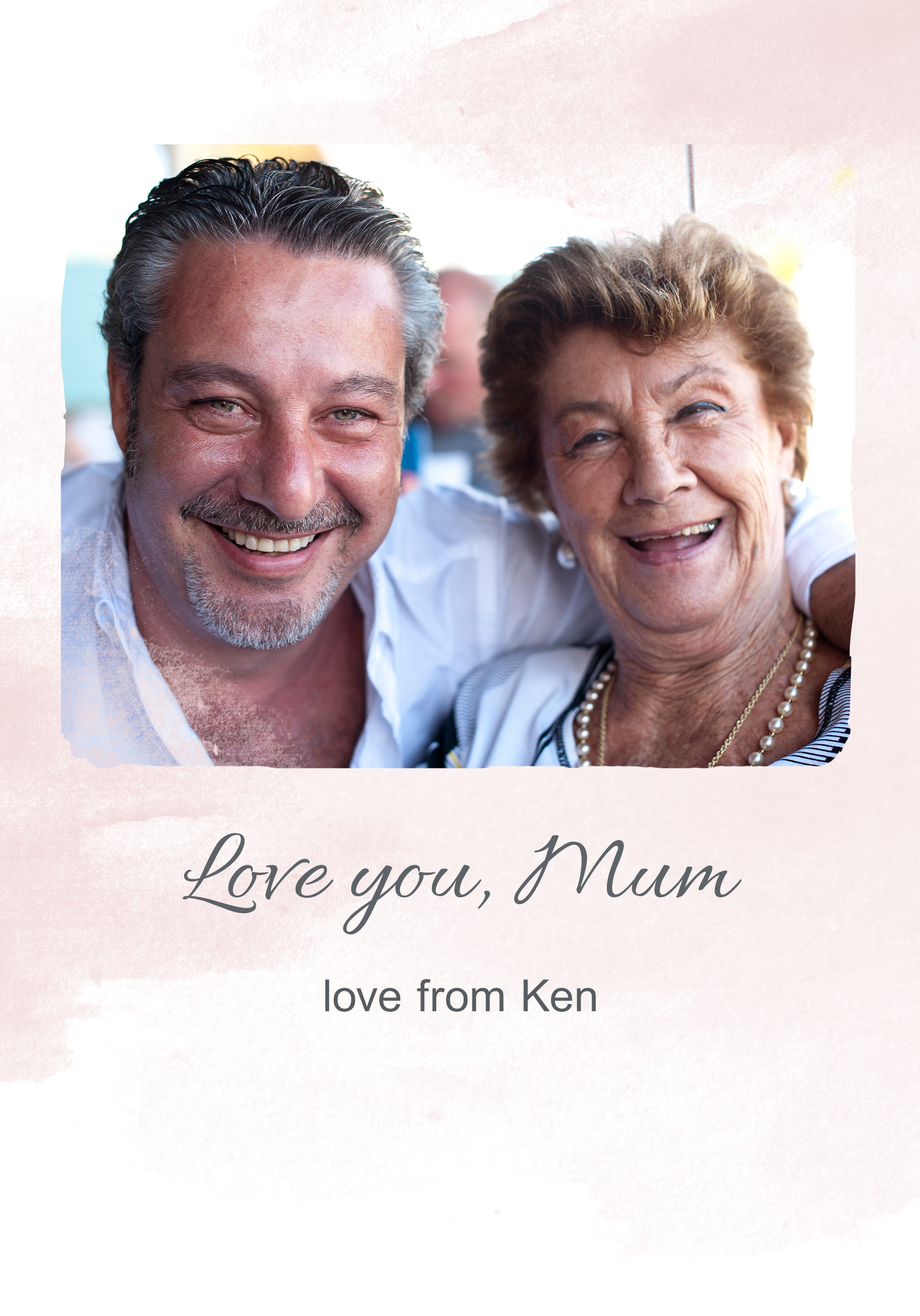 Photograph of Love you Mum Personalised Card