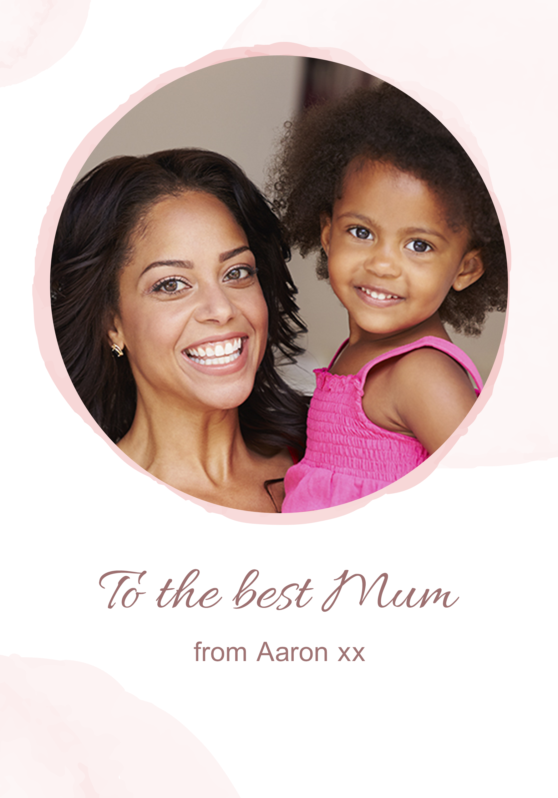 Photograph of To The Best Mum Personalised Card